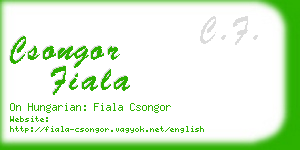 csongor fiala business card